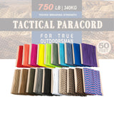 HERCULES 750 Paracord Rope 4mm Parachute Rope 50FT HERCULES