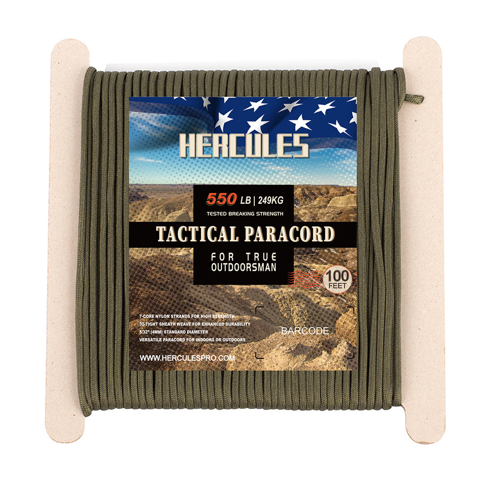 HERCULES 100FT 550 Paracord Rope Heavy Duty Parachute Cord Utility Cord HERCULES