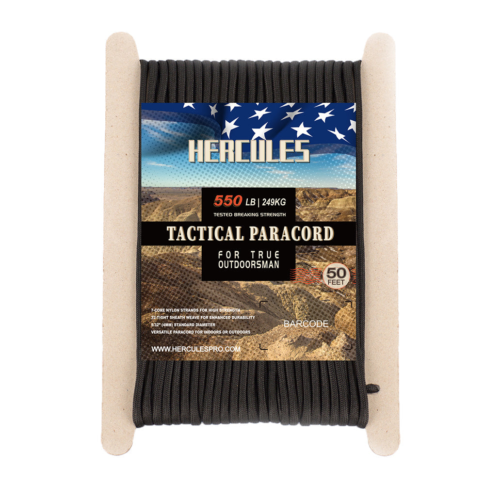 HERCULES 50FT 550 Paracord Rope Heavy Duty Parachute Cord Utility Cord HERCULES
