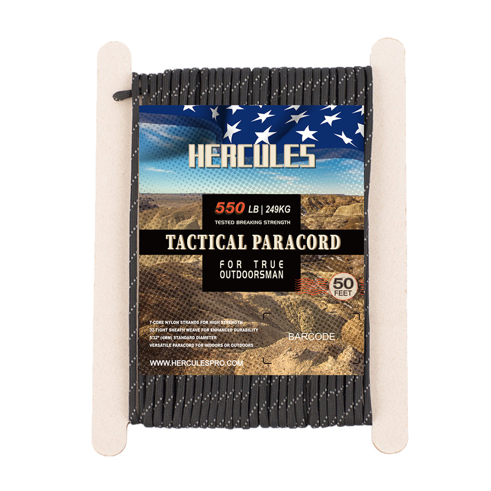 HERCULES 50FT 550 Paracord Rope Heavy Duty Parachute Cord Utility Cord HERCULES
