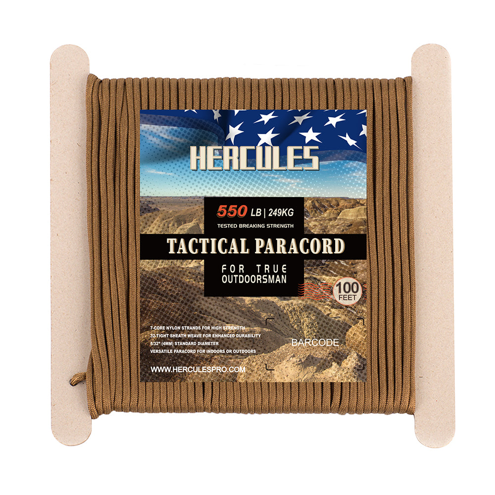 HERCULES 100FT 550 Paracord Rope Heavy Duty Parachute Cord Utility Cord HERCULES