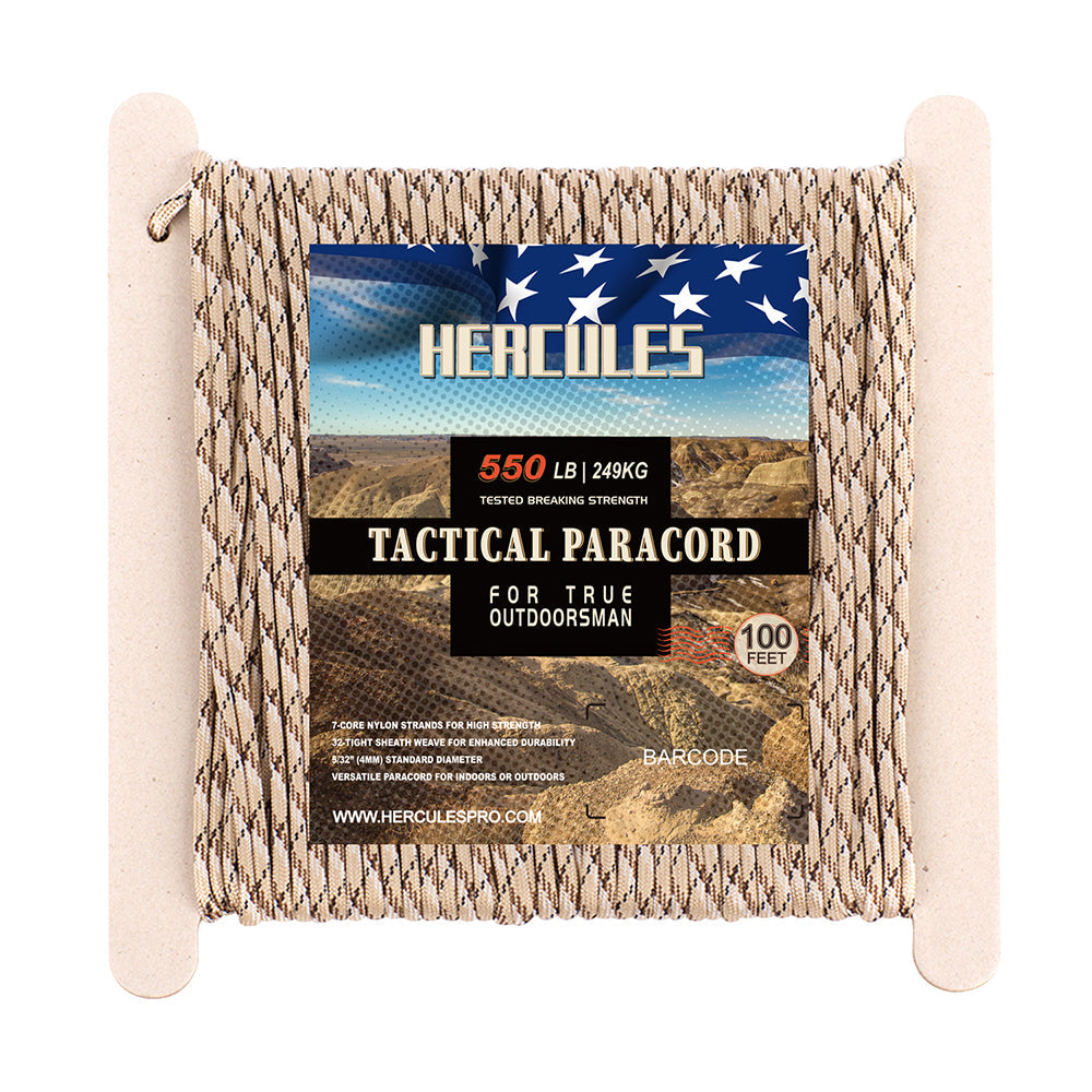 HERCULES 100FT 550 Paracord Rope Heavy Duty Parachute Cord Utility Cord HERCULES
