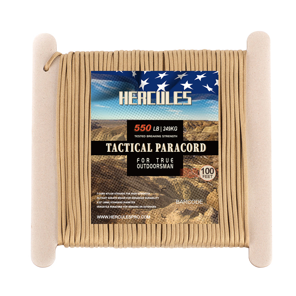 HERCULES 100FT 550 Paracord Rope Heavy Duty Parachute Cord Utility Cord HERCULES