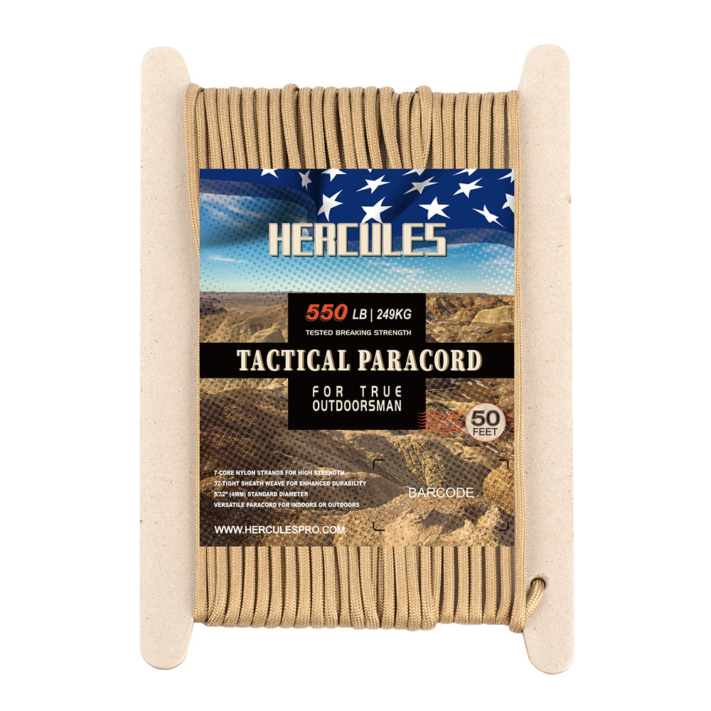 HERCULES 50FT 550 Paracord Rope Heavy Duty Parachute Cord Utility Cord HERCULES