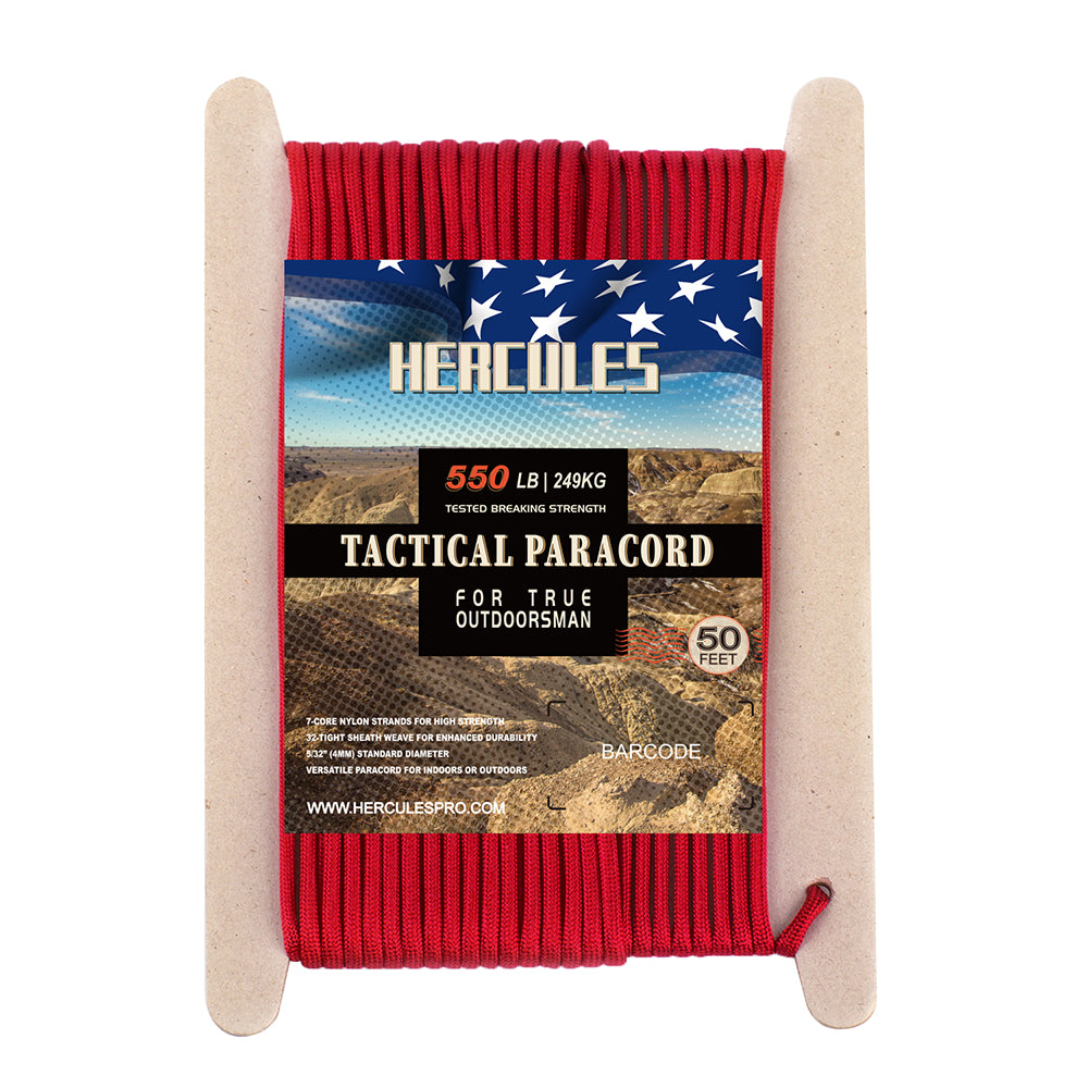 HERCULES 50FT 550 Paracord Rope Heavy Duty Parachute Cord Utility Cord HERCULES