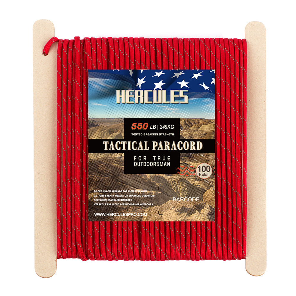 HERCULES 100FT 550 Paracord Rope Heavy Duty Parachute Cord Utility Cord HERCULES