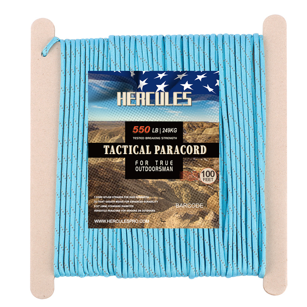 HERCULES 100FT 550 Paracord Rope Heavy Duty Parachute Cord Utility Cord HERCULES