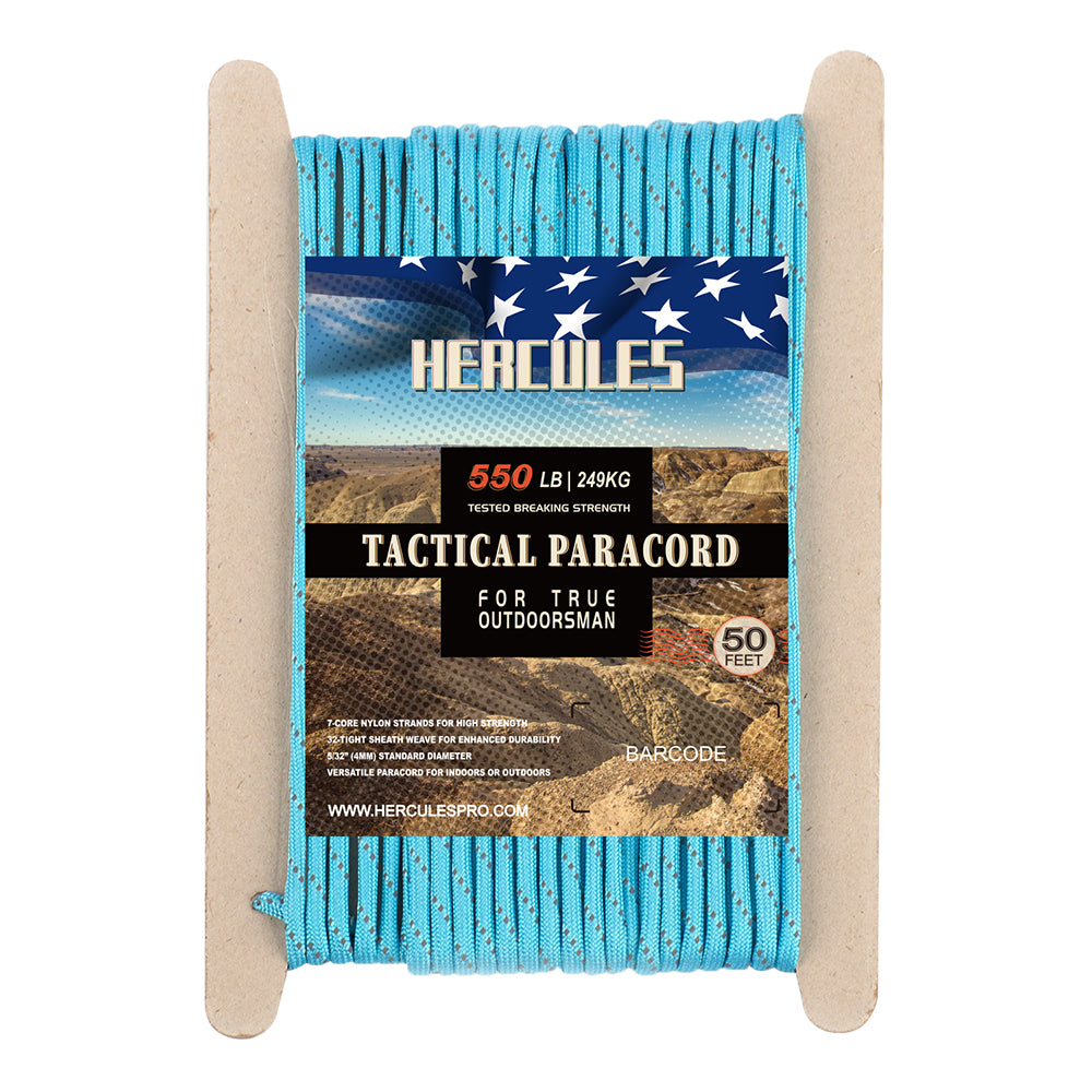 HERCULES 50FT 550 Paracord Rope Heavy Duty Parachute Cord Utility Cord HERCULES