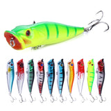 HERCULES 3.54" Topwater Popper Lure Fishing Baits Pack of 10pcs HERCULES