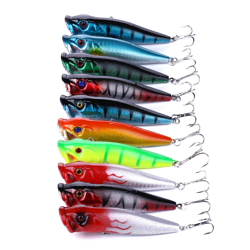 HERCULES 9cm Topwater Popper Lure fishing Baits Pack of 10pcs HERCULES