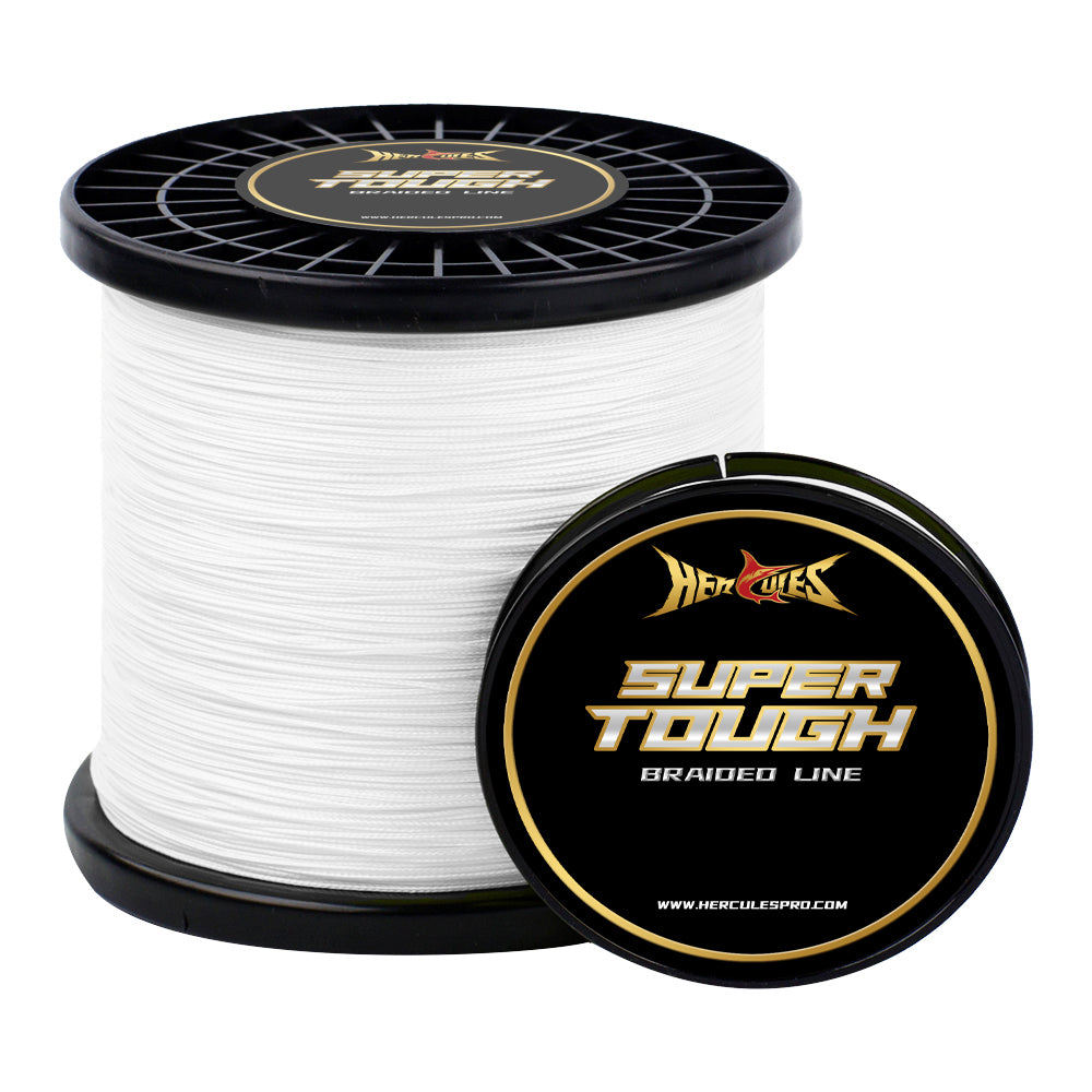 HERCULES SUPER TOUGH White Braided Fishing Line HERCULES