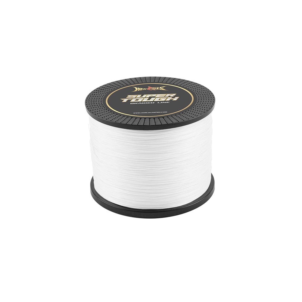HERCULES SUPER TOUGH White Braided Fishing Line HERCULES