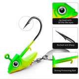 Spinner Jig Head with Paddle Tail & Soft Swimbait 5pcs HERCULES