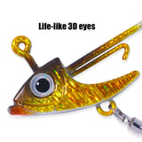 Spinner Jig Head with Paddle Tail & Soft Swimbait 5pcs HERCULES