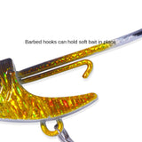 Spinner Jig Head with Paddle Tail & Soft Swimbait 5pcs HERCULES