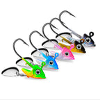 Spinner Jig Head with Paddle Tail & Soft Swimbait 5pcs HERCULES
