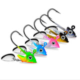 Spinner Jig Head with Paddle Tail & Soft Swimbait 5pcs HERCULES