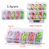 HERCULES 25pcs Fishing Jig Head Hooks with Willow Leaf Blade Fishing Lure HERCULES