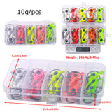 HERCULES 25pcs Fishing Jig Head Hooks with Willow Leaf Blade Fishing Lure HERCULES