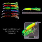 HERCULES 5.5inches Simulation Squid Baits Topwater Fishing Lure HERCULES