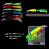 HERCULES 5.5inches Simulation Squid Baits Topwater Fishing Lure HERCULES