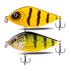 2.75" Jerkbait Fishing Lure Hard Bait with Rattling Steel Balls HERCULES