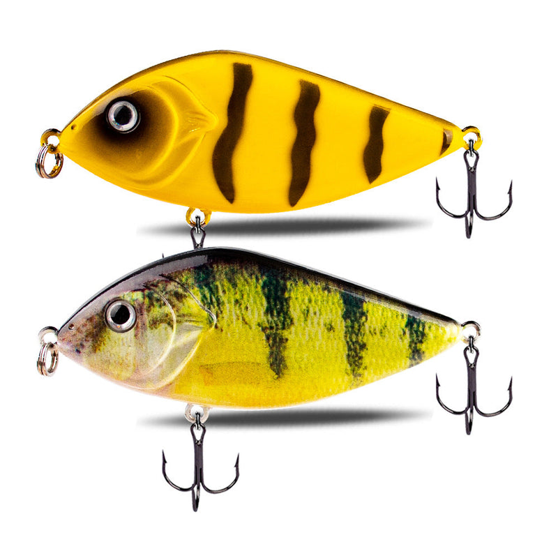2.75" Jerkbait Fishing Lure Hard Bait with Rattling Steel Balls HERCULES