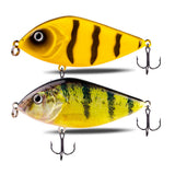 2.75" Jerkbait Fishing Lure Hard Bait with Rattling Steel Balls HERCULES