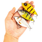 2.75" Jerkbait Fishing Lure Hard Bait with Rattling Steel Balls HERCULES