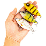 2.75" Jerkbait Fishing Lure Hard Bait with Rattling Steel Balls HERCULES