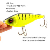3.54" Jerkbait Fishing Lure Hard Bait with Rattling Steel Balls HERCULES
