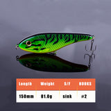 5.9" Jerkbait Sinking Fishing Lure Pike Lure HERCULES