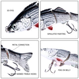 HERCULES 3.94" Multi Jointed Swimbaits Fishing Lures HERCULES