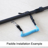 Anti-Lost Elastic Kayak Canoe Paddle Leash Coiled Lanysrds Pack of 2 HERCULES