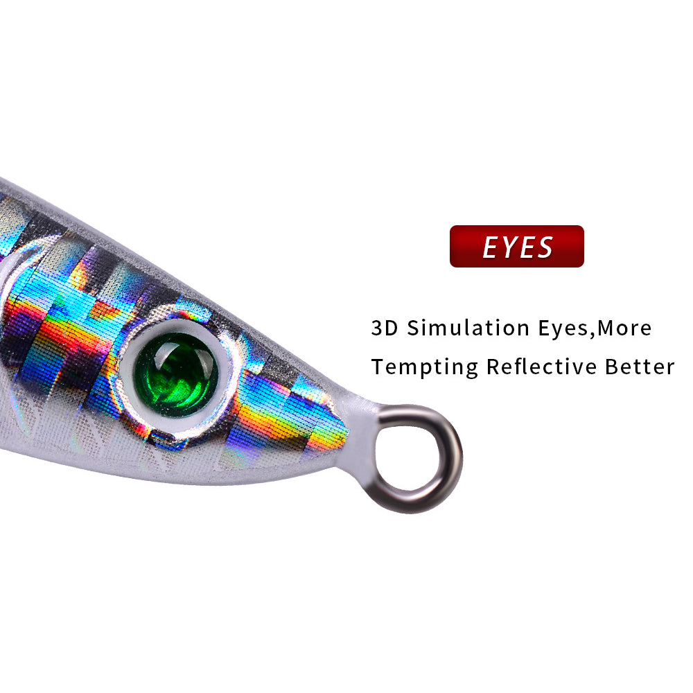 HERCULES Metal Fishing Lures 7g - 100g Luminous Metal Lures Pack of 5pcs HERCULES