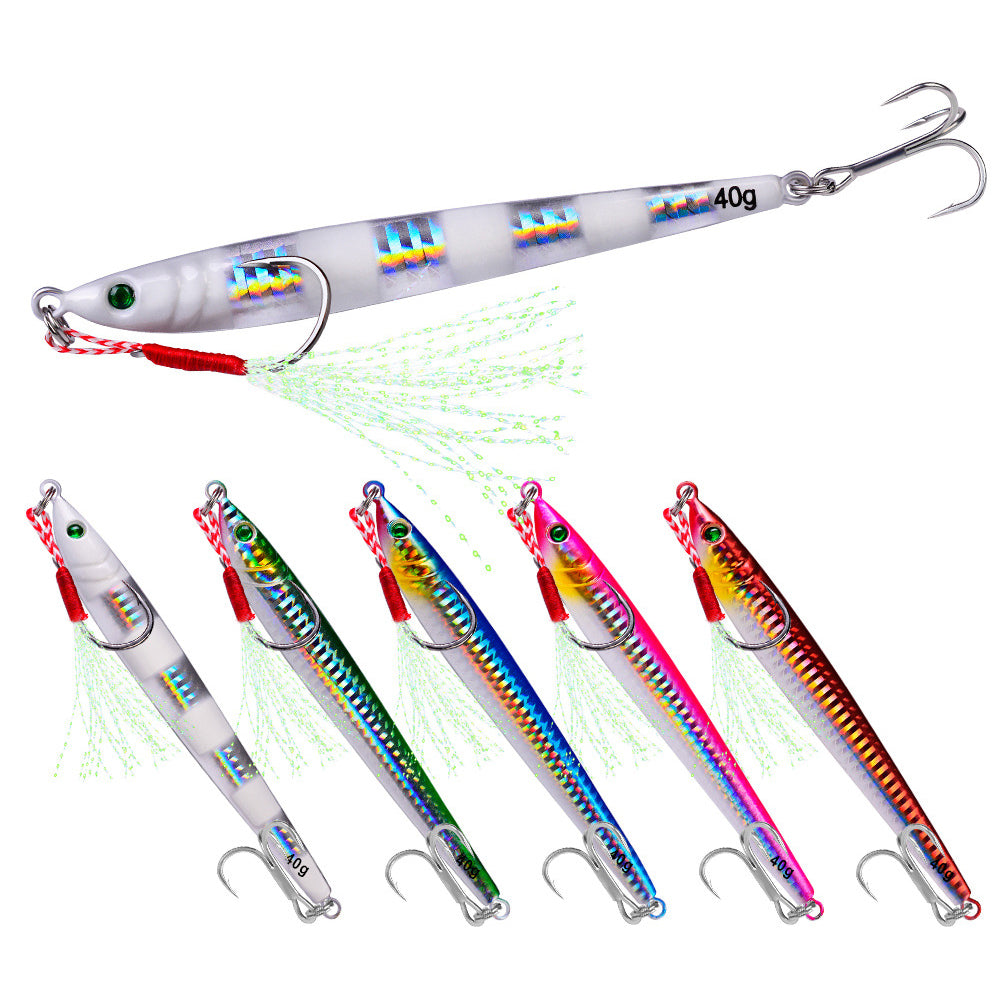HERCULES Metal Fishing Lures 7g - 100g Luminous Metal Lures Pack of 5pcs HERCULES