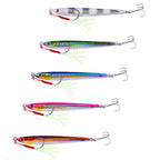HERCULES Metal Fishing Lures 7g - 100g Luminous Metal Lures Pack of 5pcs HERCULES