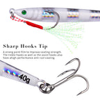HERCULES Metal Fishing Lures 7g - 100g Luminous Metal Lures Pack of 5pcs HERCULES