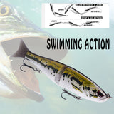 HERCULES 7" Multi-jointed Fishing Lure for Bassfishing HERCULES