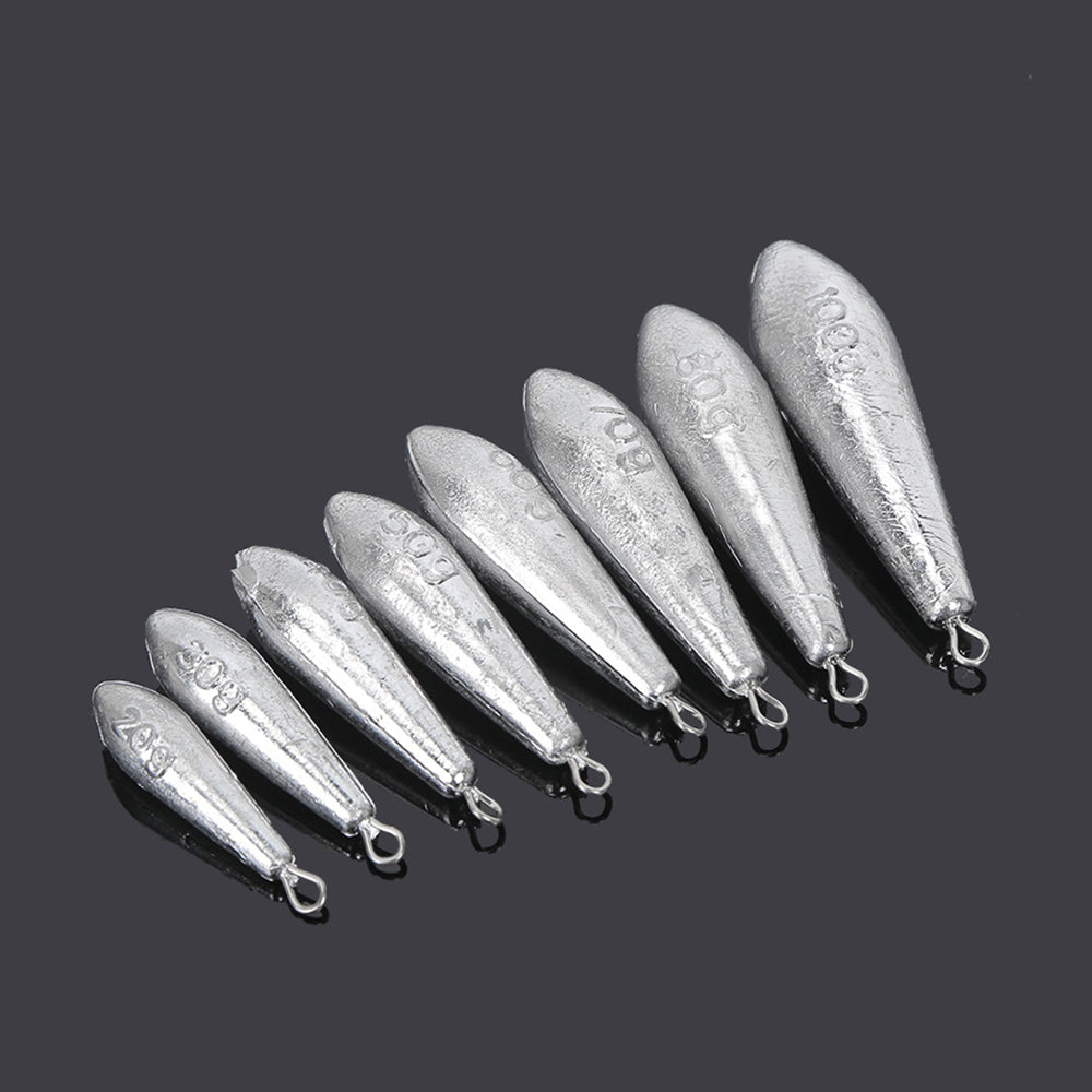 Willow-Leaf Fishing Sinkers, from 10g to 300g HERCULES
