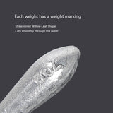 Willow-Leaf Fishing Sinkers, from 10g to 300g HERCULES