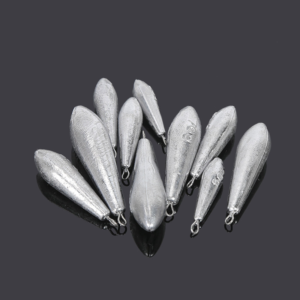 Willow-Leaf Fishing Sinkers, from 10g to 300g HERCULES