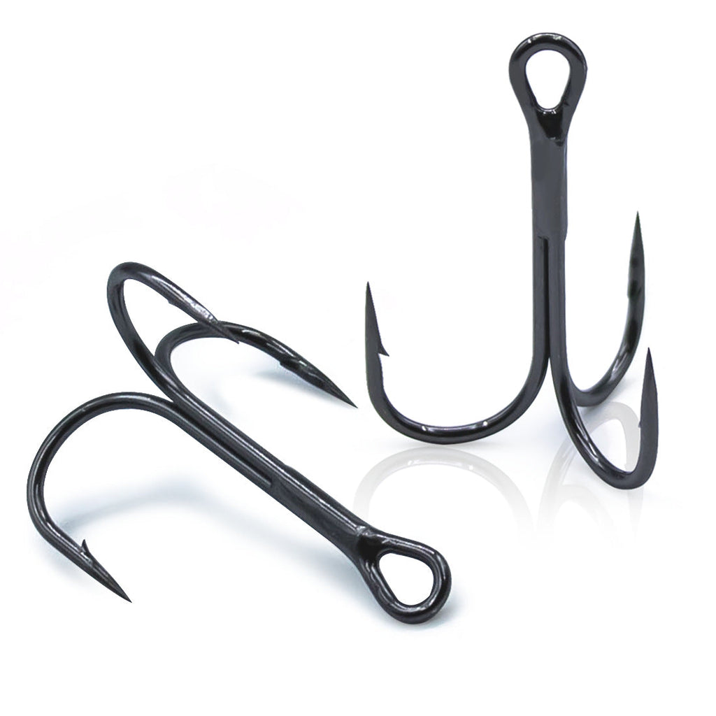 Premium Treble Hooks – 25 Pack, High Carbon Steel, Ultra Sharp HERCULES