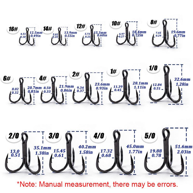 4X Strong Treble Hooks – Rust Resistant, Tournament Grade HERCULES