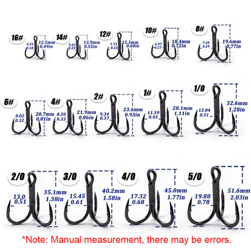 4X Strong Treble Hooks – Rust Resistant, Tournament Grade HERCULES