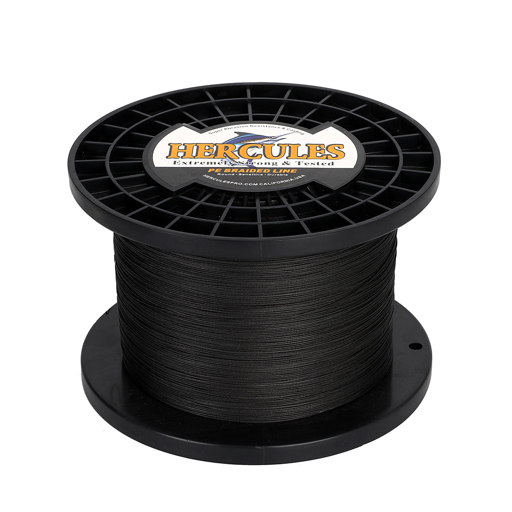 2000M 2187Yds Black 10lb-200lb HERCULES PE Braided Fishing Line 8 Strands HERCULES