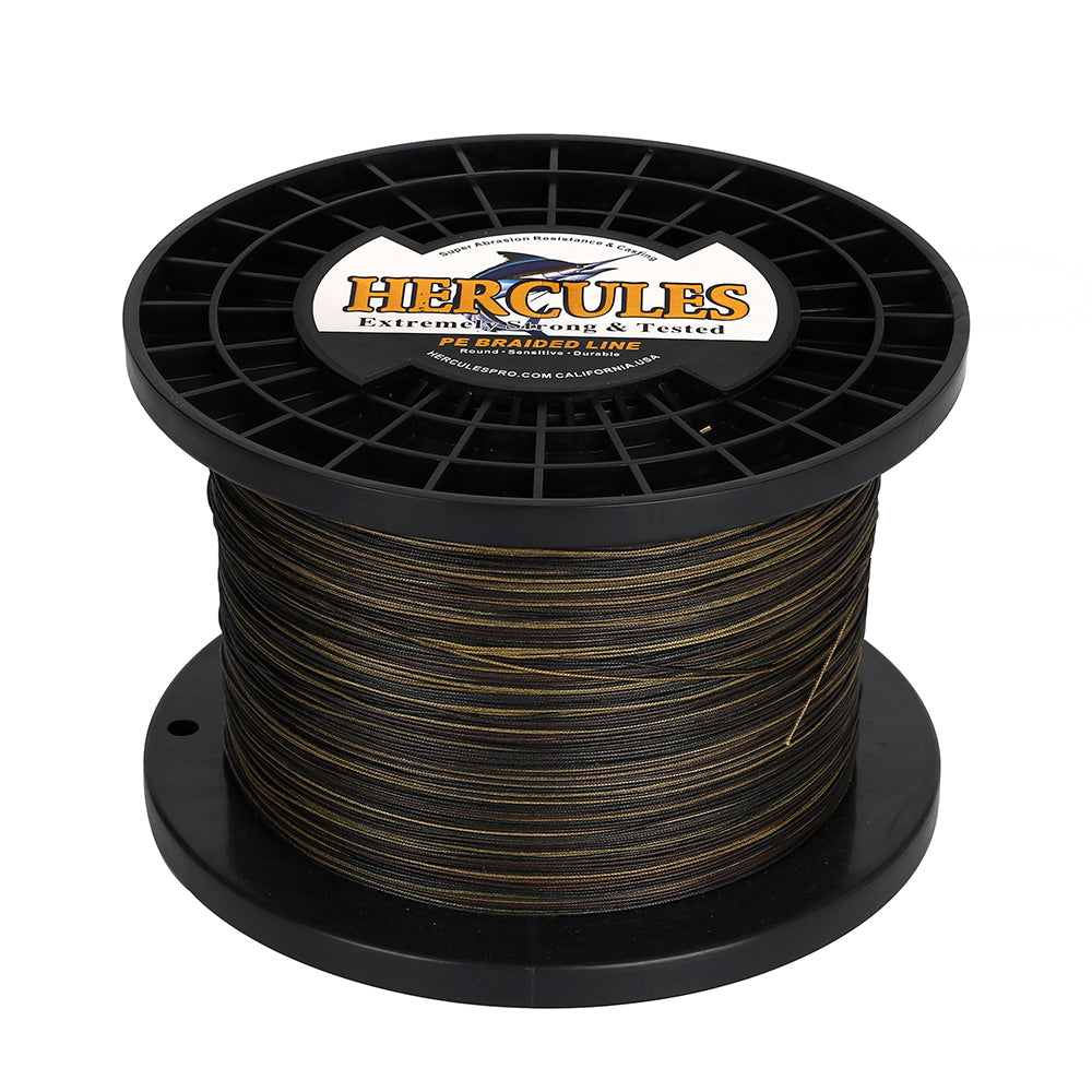 HERCULES Camouflage 12 Strands 10lb-420lb PE Braided Fishing Line 100M-2000M HERCULES