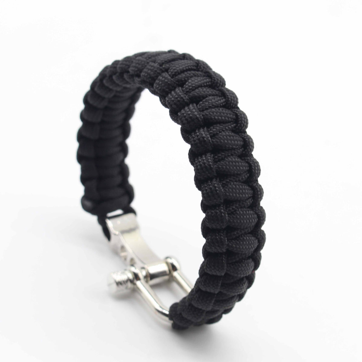 Tactical Paracord Bracelet with Forged Stainless Steel Adjustable U-Type Shackle Pack of 2 HERCULES