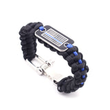 Tactical Survival Bracelet Paracord Bracelet with USA Flag Pack of 2 HERCULES