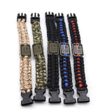 Tactical Survival Bracelet Paracord Bracelet with USA Flag Pack of 2 HERCULES